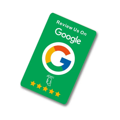 GOOGLE TAP TO REVIEW CARD- GREEN