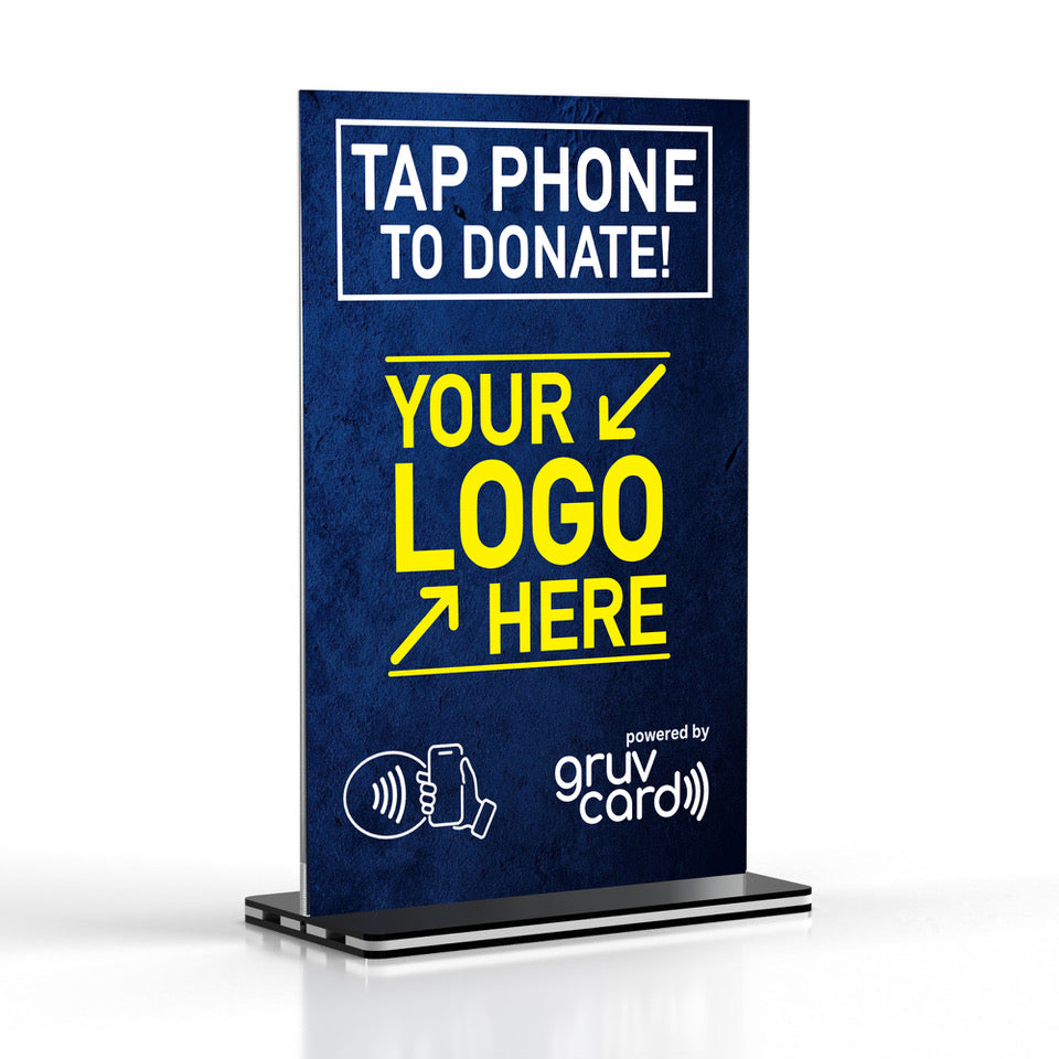 CUSTOMIZED TAP TO DONATE TABLE STAND- NEW!