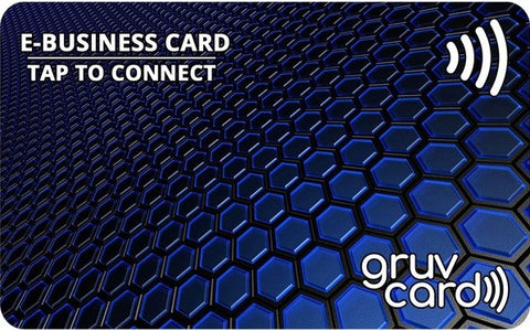 DIGITAL BUSINESS CARD- BLUE CARBON BACKGROUND